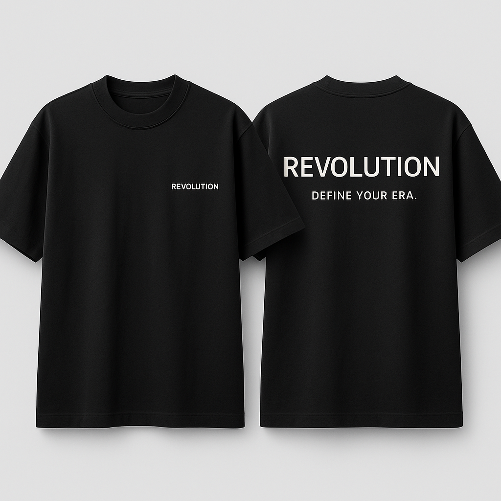 REVOLUTION Oversized T-Shirt — Define Your Era.